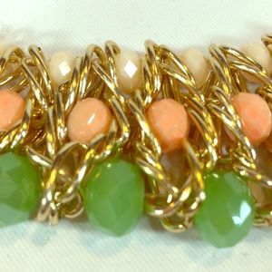 18” Ann Taylor crystal bead statement necklace